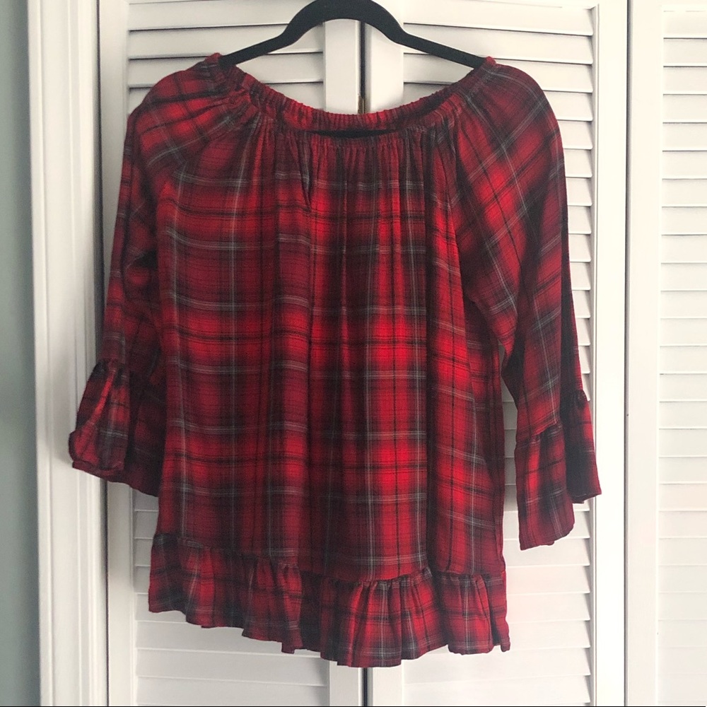 For the Republic gingham top S
